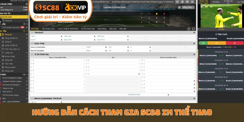 Hướng dẫn cách tham gia SC88 IM Thể Thao